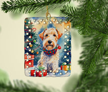 Load image into Gallery viewer, Wire Fox Terrier Christmas Porcelain Ornament