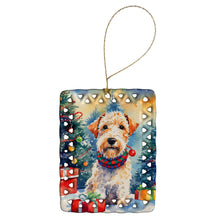 Load image into Gallery viewer, Wire Fox Terrier Christmas Porcelain Ornament