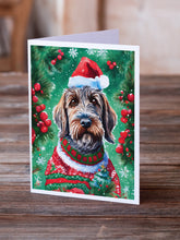 Load image into Gallery viewer, Wirehaired Pointing Griffon Christmas Greeting Cards - Blank Note Cards – 8-Pack of Artist-Designed Cards with Envelopes