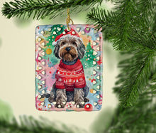 Load image into Gallery viewer, Wirehaired Pointing Griffon Christmas Porcelain Ornament