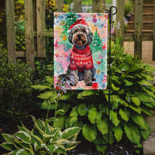 Load image into Gallery viewer, Wirehaired Pointing Griffon Christmas Garden Flag – Cozy Dog Holiday Decor with Tree &amp; Presents