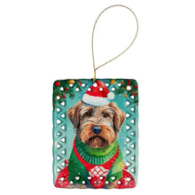 Load image into Gallery viewer, Wirehaired Pointing Griffon Christmas Porcelain Ornament