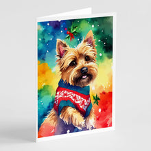 Load image into Gallery viewer, Yorkshire Terrier Yorkie Christmas Greeting Cards - Blank Note Cards – 8-Pack of Artist-Designed Cards with Envelopes