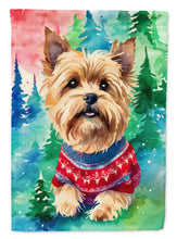 Load image into Gallery viewer, Yorkshire Terrier Yorkie Christmas House Flag