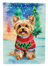 Load image into Gallery viewer, Yorkshire Terrier Yorkie Christmas House Flag