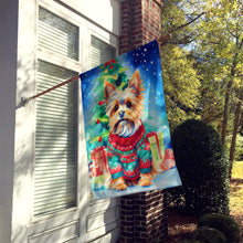 Load image into Gallery viewer, Yorkshire Terrier Yorkie Christmas House Flag