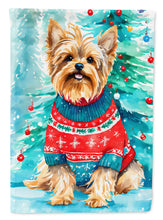Load image into Gallery viewer, Yorkshire Terrier Yorkie Christmas House Flag