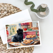 Load image into Gallery viewer, Affenpinscher Christmas Cookies Greeting Cards - Blank Note Cards – 8-Pack of Artist-Designed Cards with Envelopes