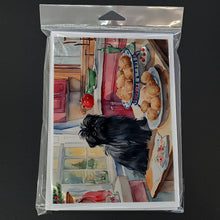 Load image into Gallery viewer, Affenpinscher Christmas Cookies Greeting Cards - Blank Note Cards – 8-Pack of Artist-Designed Cards with Envelopes
