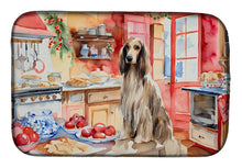 Load image into Gallery viewer, Afghan Hound Christmas Cookies Dish Drying Mat