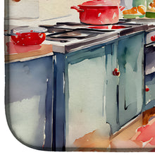 Load image into Gallery viewer, Airedale Terrier Christmas Cookies Dish Drying Mat
