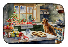 Load image into Gallery viewer, Airedale Terrier Christmas Cookies Dish Drying Mat