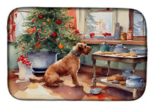 Load image into Gallery viewer, Airedale Terrier Christmas Cookies Dish Drying Mat