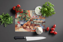 Load image into Gallery viewer, Airedale Terrier Christmas Cookies Glass Cutting Boards – Durable, Decorative Kitchen Art