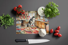 Load image into Gallery viewer, Alaskan Malamute Christmas Cookies Glass Cutting Boards – Durable, Decorative Kitchen Art