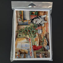 Load image into Gallery viewer, Alaskan Malamute Christmas Cookies Greeting Cards - Blank Note Cards – 8-Pack of Artist-Designed Cards with Envelopes