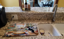 Load image into Gallery viewer, American English Coonhound Christmas Cookies Dish Drying Mat