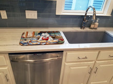 Load image into Gallery viewer, American Eskimo Christmas Cookies Dish Drying Mat