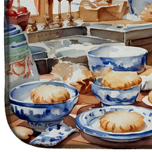 Load image into Gallery viewer, American Eskimo Christmas Cookies Dish Drying Mat
