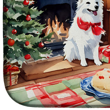 Load image into Gallery viewer, American Eskimo Christmas Cookies Dish Drying Mat