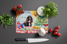 Load image into Gallery viewer, American Water Spaniel Christmas Cookies Glass Cutting Boards – Durable, Decorative Kitchen Art