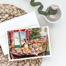 Load image into Gallery viewer, Basenji Christmas Cookies Greeting Cards - Blank Note Cards – 8-Pack of Artist-Designed Cards with Envelopes