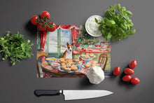 Load image into Gallery viewer, Basenji Christmas Cookies Glass Cutting Boards – Durable, Decorative Kitchen Art