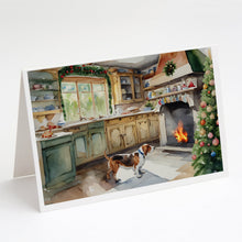 Load image into Gallery viewer, Basset Hound Christmas Cookies Greeting Cards - Blank Note Cards – 8-Pack of Artist-Designed Cards with Envelopes
