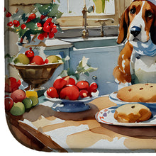 Load image into Gallery viewer, Basset Hound Christmas Cookies Dish Drying Mat
