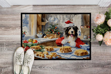 Load image into Gallery viewer, Bearded Collie Christmas Cookies Doormat