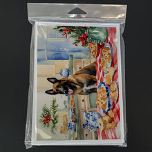 Load image into Gallery viewer, Belgian Malinois Christmas Cookies Greeting Cards - Blank Note Cards – 8-Pack of Artist-Designed Cards with Envelopes