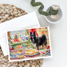 Load image into Gallery viewer, Belgian Sheepdog Christmas Cookies Greeting Cards - Blank Note Cards – 8-Pack of Artist-Designed Cards with Envelopes