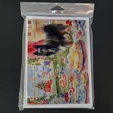 Load image into Gallery viewer, Belgian Sheepdog Christmas Cookies Greeting Cards - Blank Note Cards – 8-Pack of Artist-Designed Cards with Envelopes