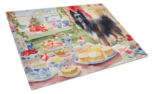 Load image into Gallery viewer, Belgian Sheepdog Christmas Cookies Glass Cutting Boards – Durable, Decorative Kitchen Art