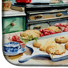 Load image into Gallery viewer, Bernese Mountain Dog Christmas Cookies Dish Drying Mat
