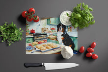 Load image into Gallery viewer, Bernese Mountain Dog Christmas Cookies Glass Cutting Boards – Durable, Decorative Kitchen Art