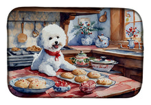 Load image into Gallery viewer, Bichon Frise Christmas Cookies Dish Drying Mat