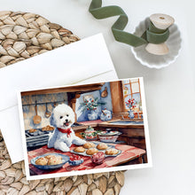 Load image into Gallery viewer, Bichon Frise Christmas Cookies Greeting Cards - Blank Note Cards – 8-Pack of Artist-Designed Cards with Envelopes