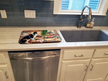 Load image into Gallery viewer, Border Collie Christmas Cookies Dish Drying Mat