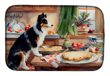Load image into Gallery viewer, Border Collie Christmas Cookies Dish Drying Mat
