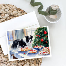 Load image into Gallery viewer, Border Collie Christmas Cookies Greeting Cards - Blank Note Cards – 8-Pack of Artist-Designed Cards with Envelopes