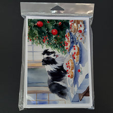 Load image into Gallery viewer, Border Collie Christmas Cookies Greeting Cards - Blank Note Cards – 8-Pack of Artist-Designed Cards with Envelopes