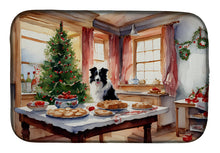 Load image into Gallery viewer, Border Collie Christmas Cookies Dish Drying Mat