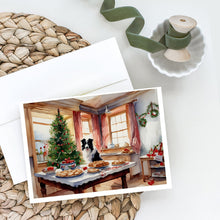 Load image into Gallery viewer, Border Collie Christmas Cookies Greeting Cards - Blank Note Cards – 8-Pack of Artist-Designed Cards with Envelopes