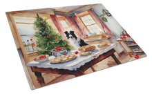 Load image into Gallery viewer, Border Collie Christmas Cookies Glass Cutting Boards – Durable, Decorative Kitchen Art