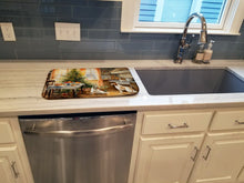 Load image into Gallery viewer, Borzoi Christmas Cookies Dish Drying Mat