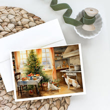 Load image into Gallery viewer, Borzoi Christmas Cookies Greeting Cards - Blank Note Cards – 8-Pack of Artist-Designed Cards with Envelopes