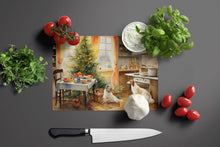 Load image into Gallery viewer, Borzoi Christmas Cookies Glass Cutting Boards – Durable, Decorative Kitchen Art