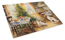 Load image into Gallery viewer, Borzoi Christmas Cookies Glass Cutting Boards – Durable, Decorative Kitchen Art