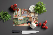 Load image into Gallery viewer, Boston Terrier Christmas Cookies Glass Cutting Boards – Durable, Decorative Kitchen Art